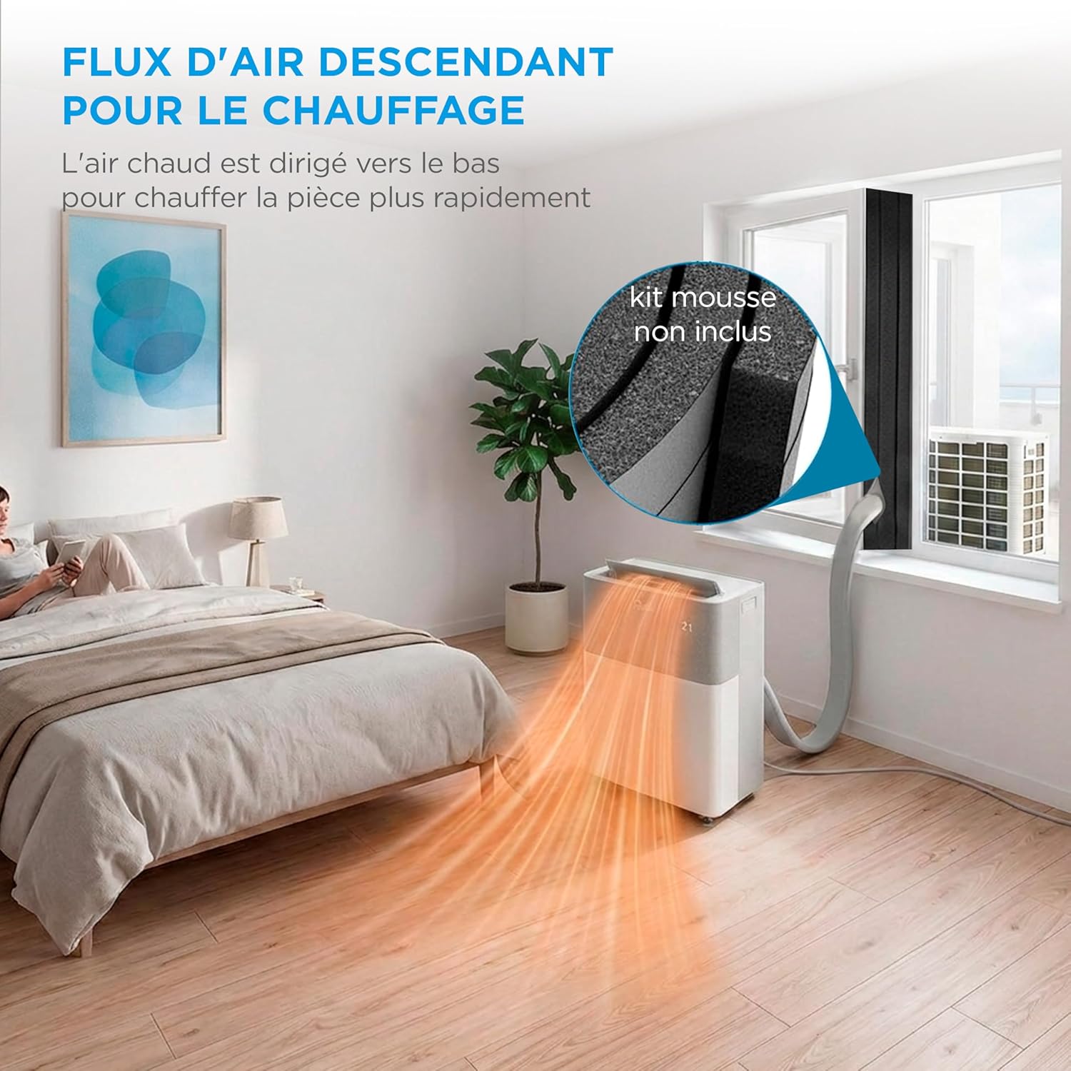 MIDEA Climatiseur PortaSplit Mobile Silencieux 4-in-1| 12000 BTU