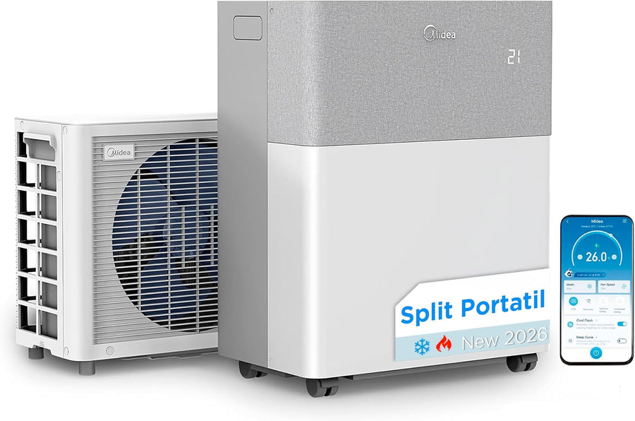 MIDEA Climatiseur PortaSplit Mobile Silencieux 4-in-1| 12000 BTU